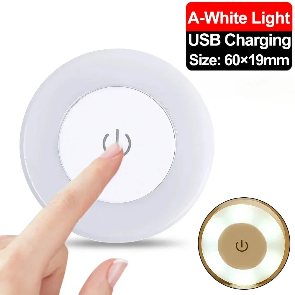 LED Portable USB Rechargeable Night Light - Bedroom & Living Room Lamp, Home Ambient Lighting