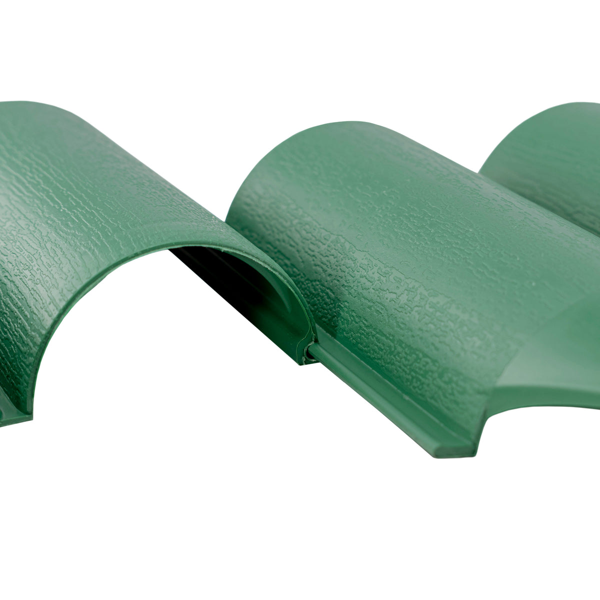 Lawn Edging, Plastic Palisade Wood Effect, 2.5m Box, Green