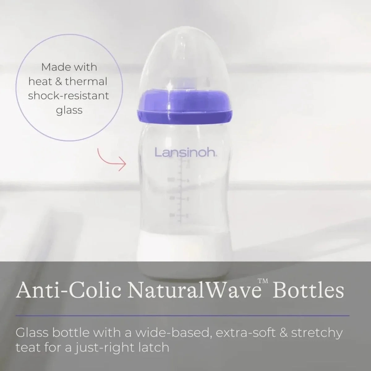 Lansinoh Glass Bottle 160ml