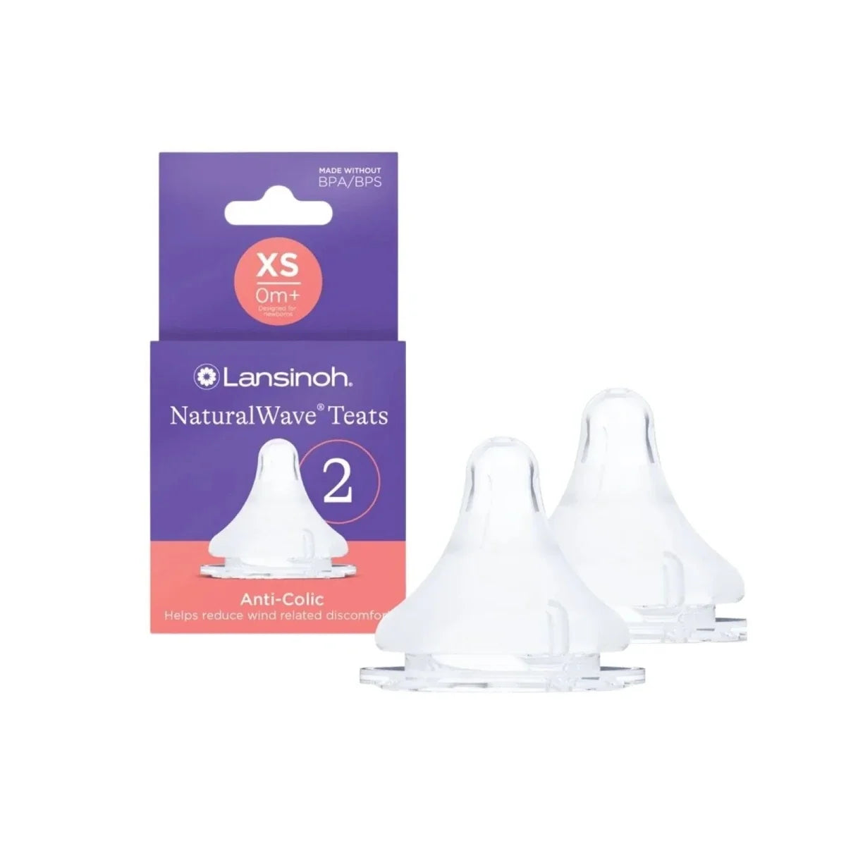 Lansinoh NaturalWave Extra Slow Flow Teats Pack of 2