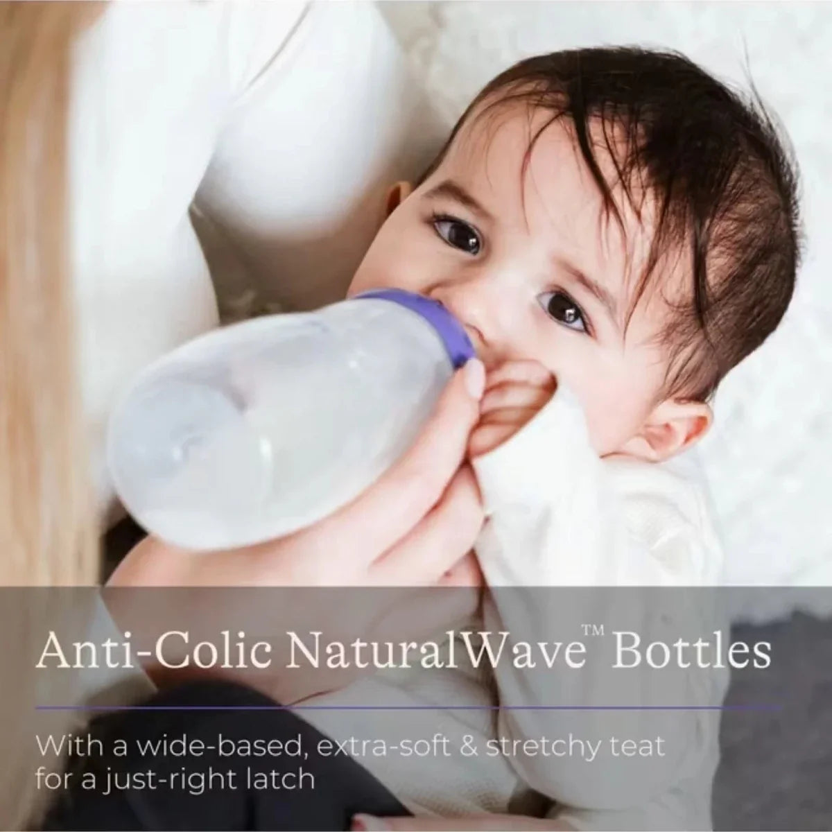 Lansinoh Feeding Bottles with NaturalWave Teat 330ml Pack of 2