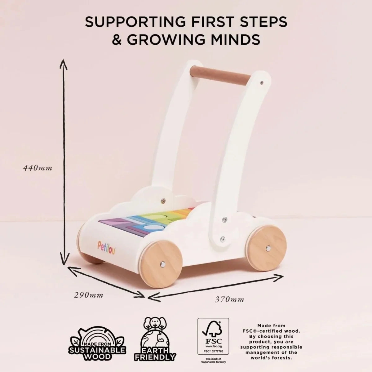 Le Toy Van Rainbow Baby Walker & Puzzle