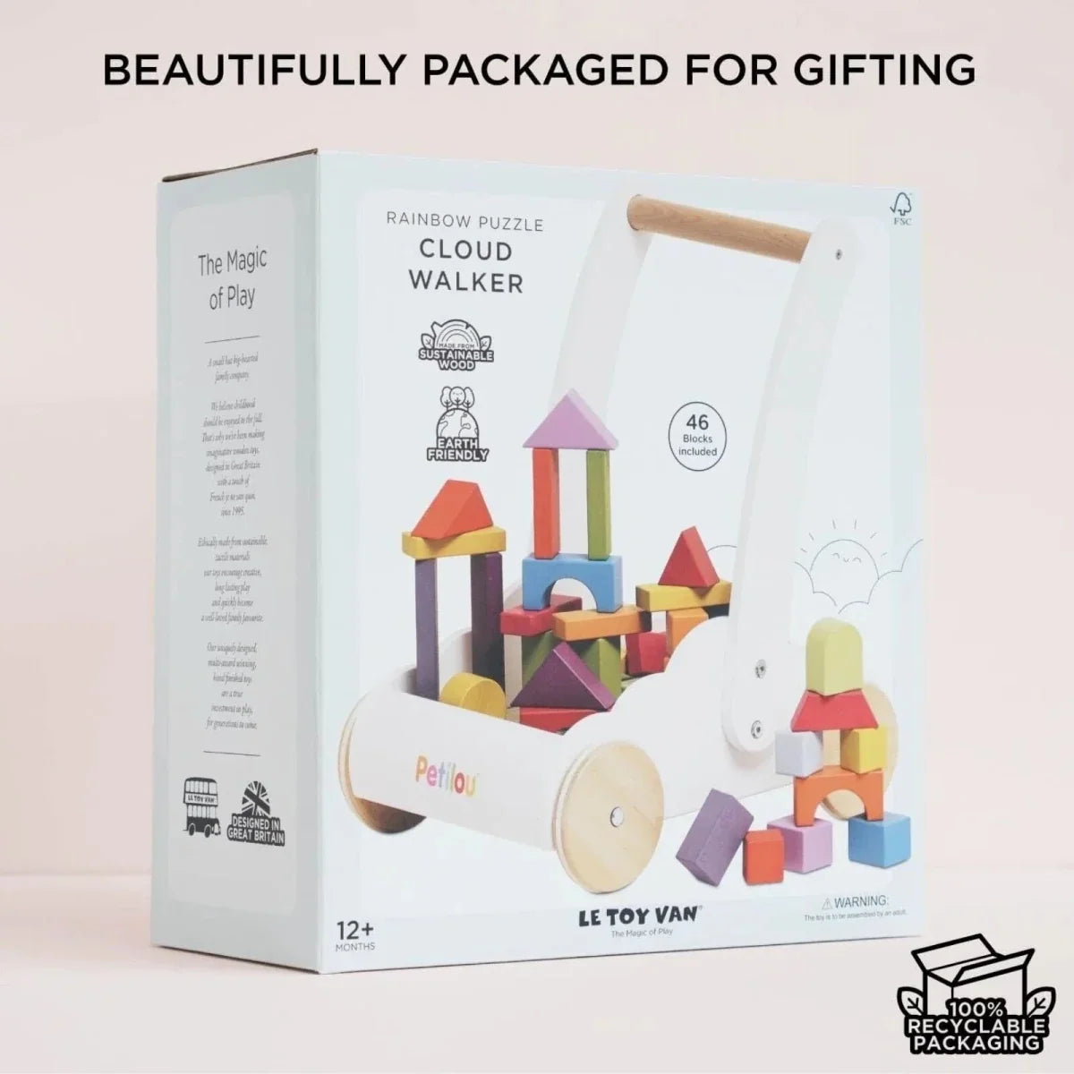 Le Toy Van Rainbow Baby Walker & Puzzle