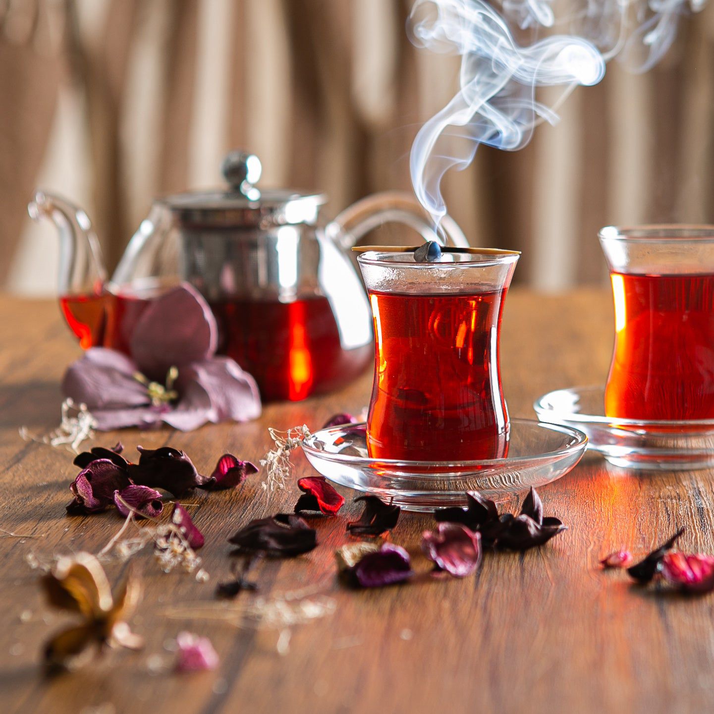10cm Klasik Turkish Tea Glass Saucer - Pack of Six