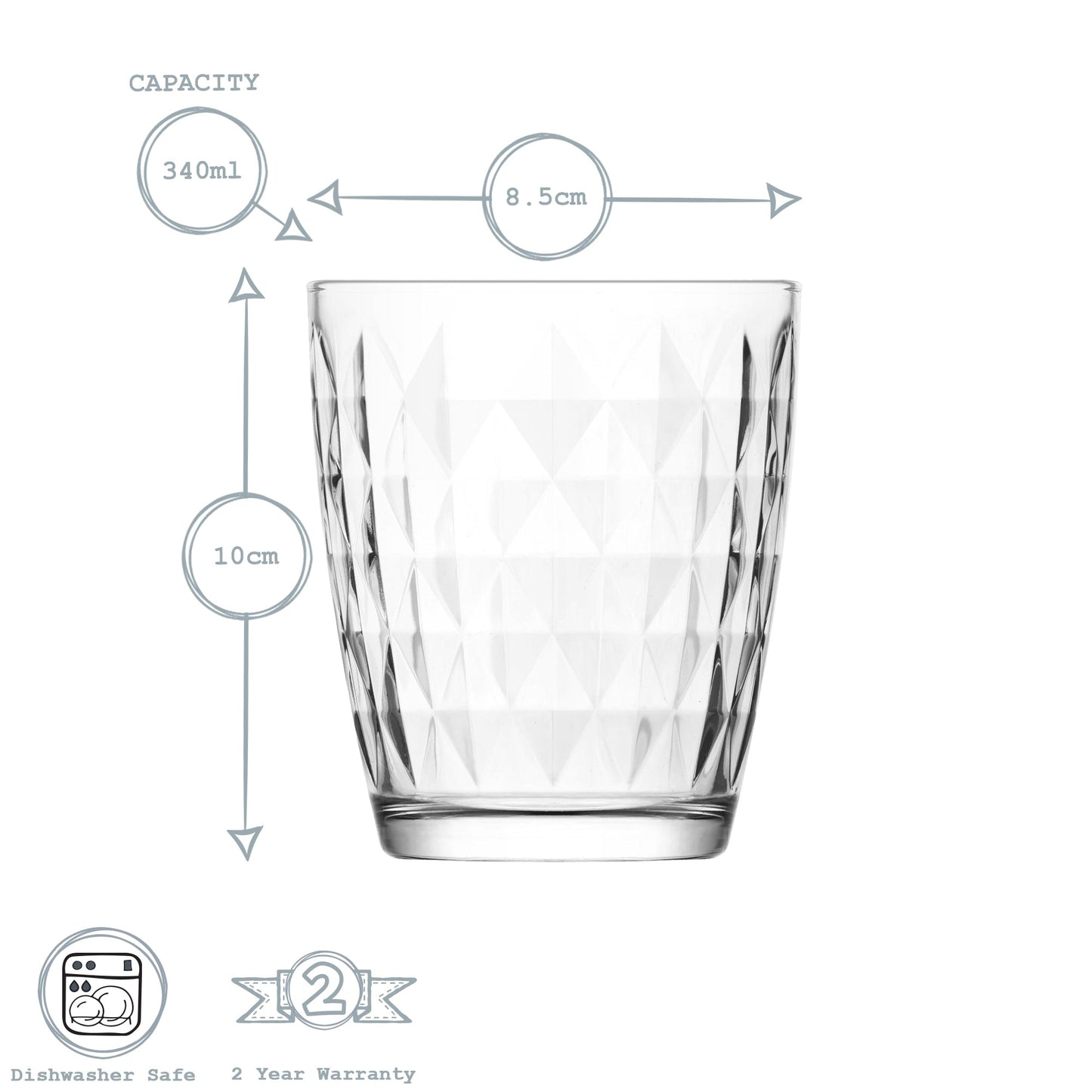 340ml Artemis Tumblers - Pack of Six