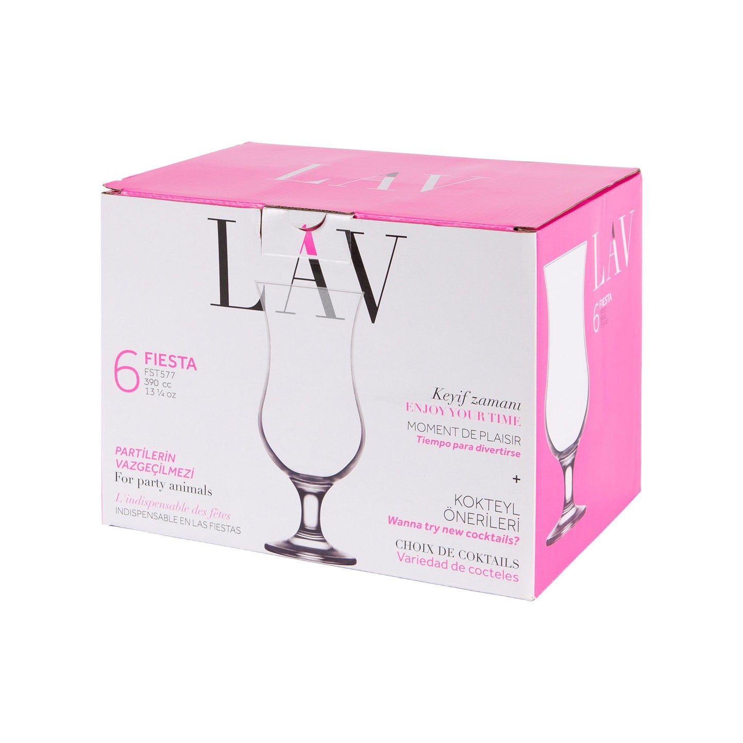 390ml Fiesta Pina Colada Glasses - Pack of Six
