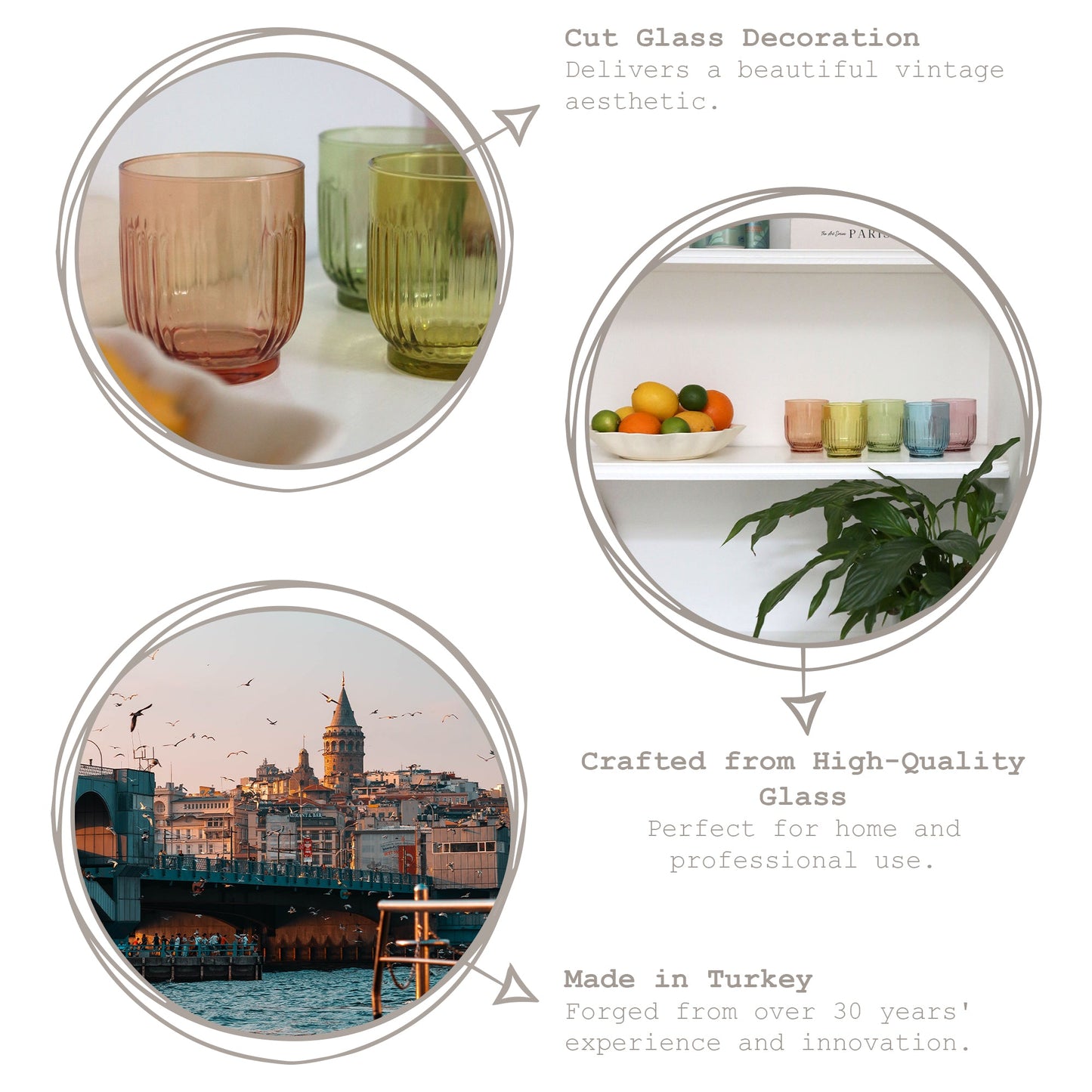 330ml Tokyo Whisky Glasses - Pack of Six