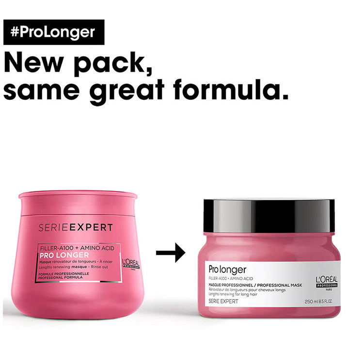 L'Oréal Professionnel Serié Expert Pro Longer Mask for Long Hair - Visibly Reduces Split Ends & Adds Body