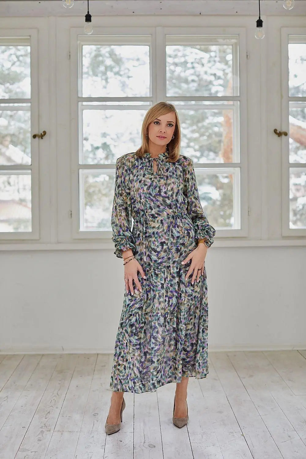 La Aurora phenomenal chiffon boho style dress