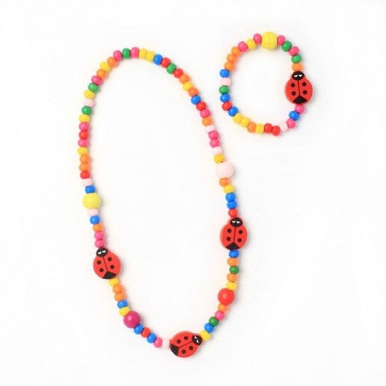Ladybird Wooden Bead Necklace