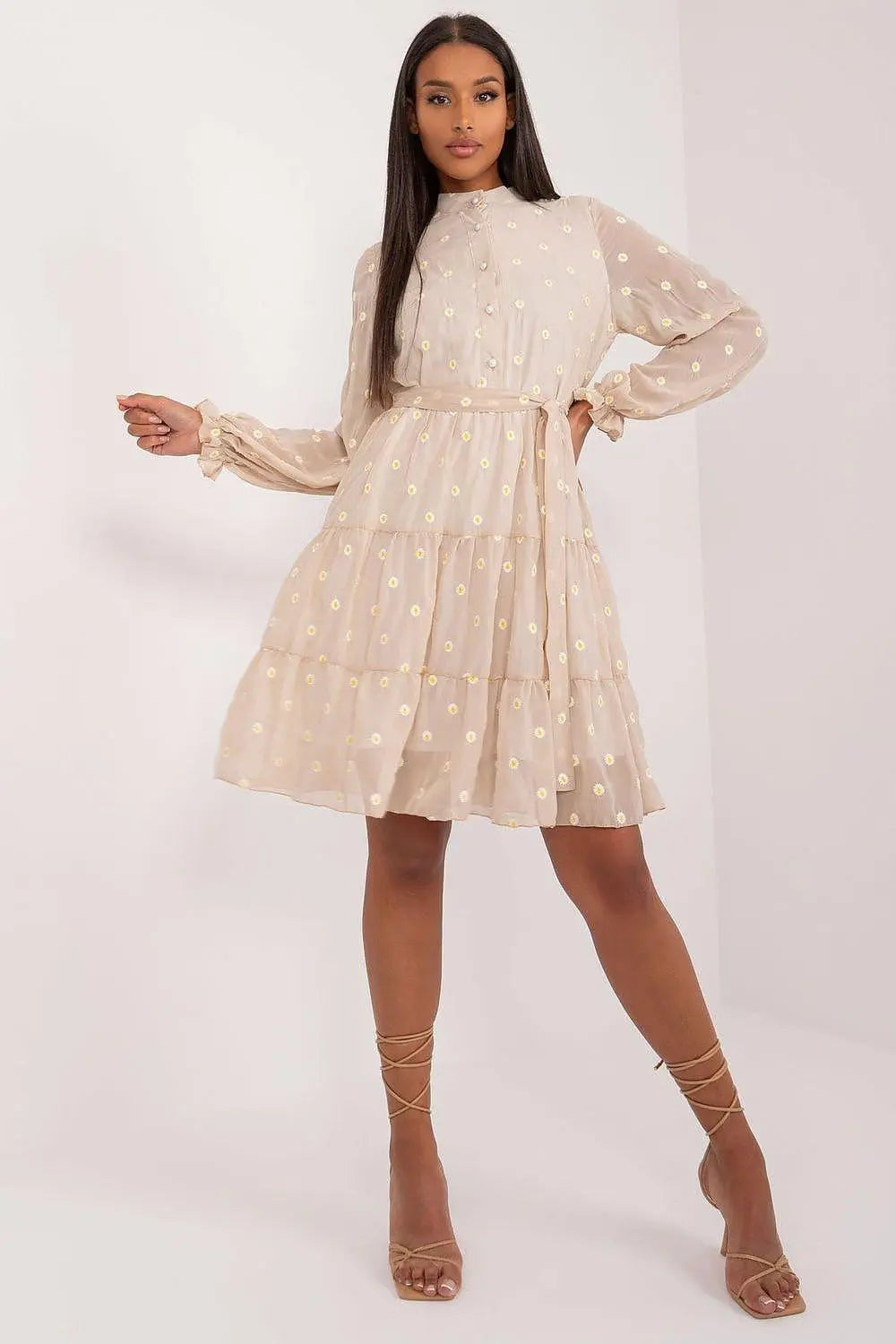Lakerta elegance and comfort floral pattern cocktail dress