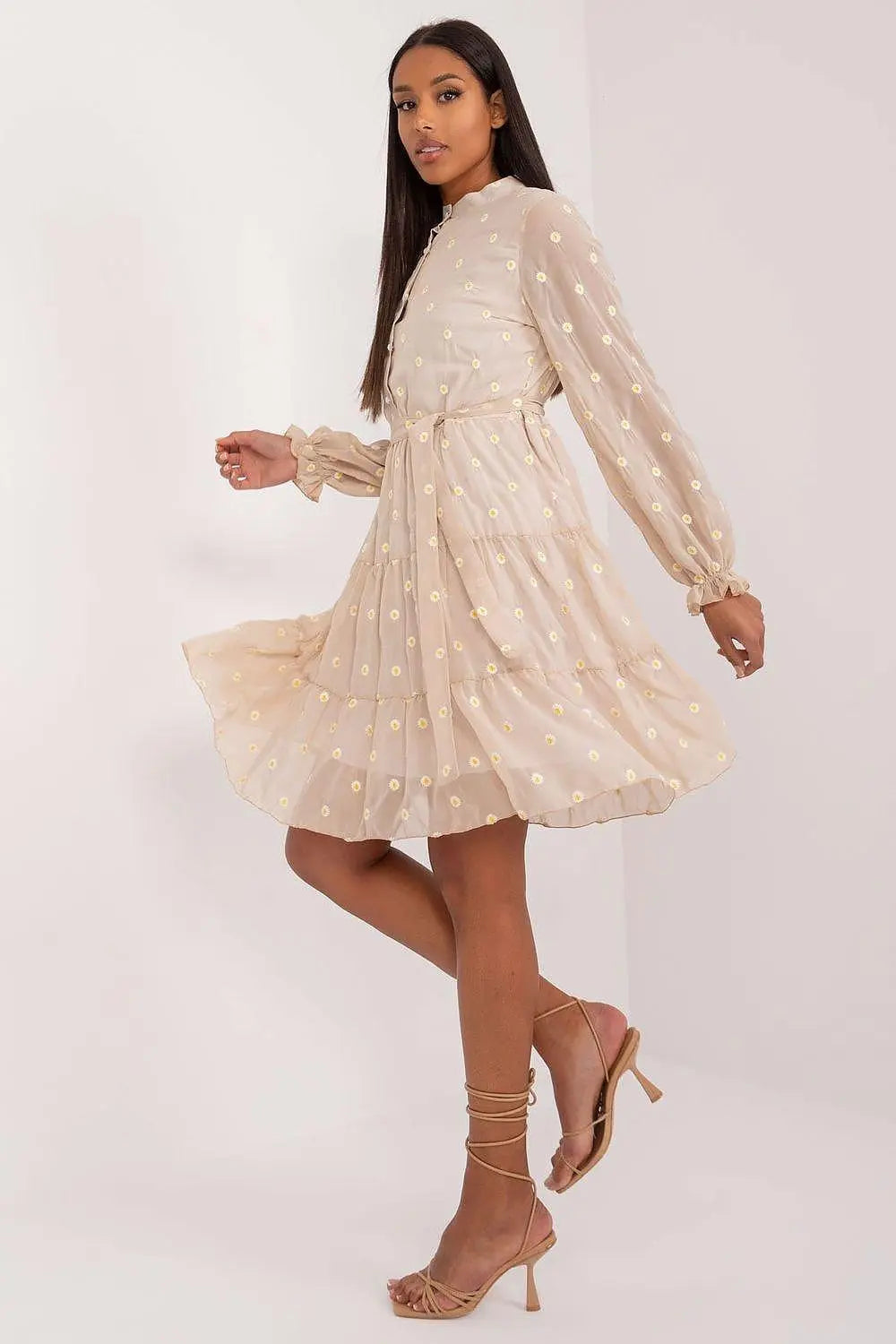 Lakerta elegance and comfort floral pattern cocktail dress