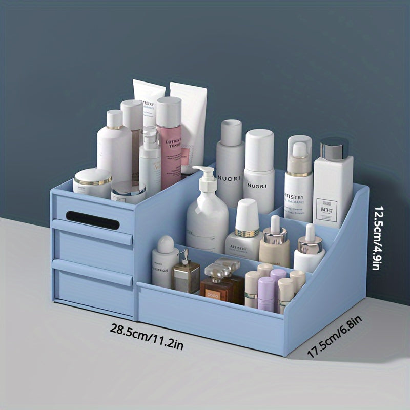Large Makeup Organizer with Drawers - Vanity Storage Holder for Cosmetics, Skincare & Jewellery