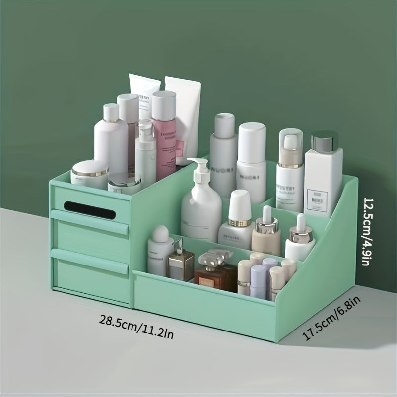 Large Makeup Organizer with Drawers - Vanity Storage Holder for Cosmetics, Skincare & Jewellery