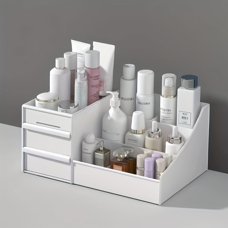 Large Makeup Organizer with Drawers - Vanity Storage Holder for Cosmetics, Skincare & Jewellery