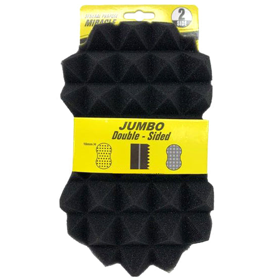 Miracle Jumbo Double-Sided Exfoliating & Cleansing Sponge for All Skin Types (#Q)