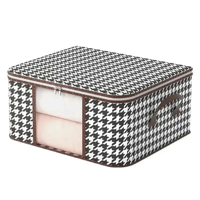 Large Capacity Foldable Storage Box with Handles - Portable Clothes Organiser for Home