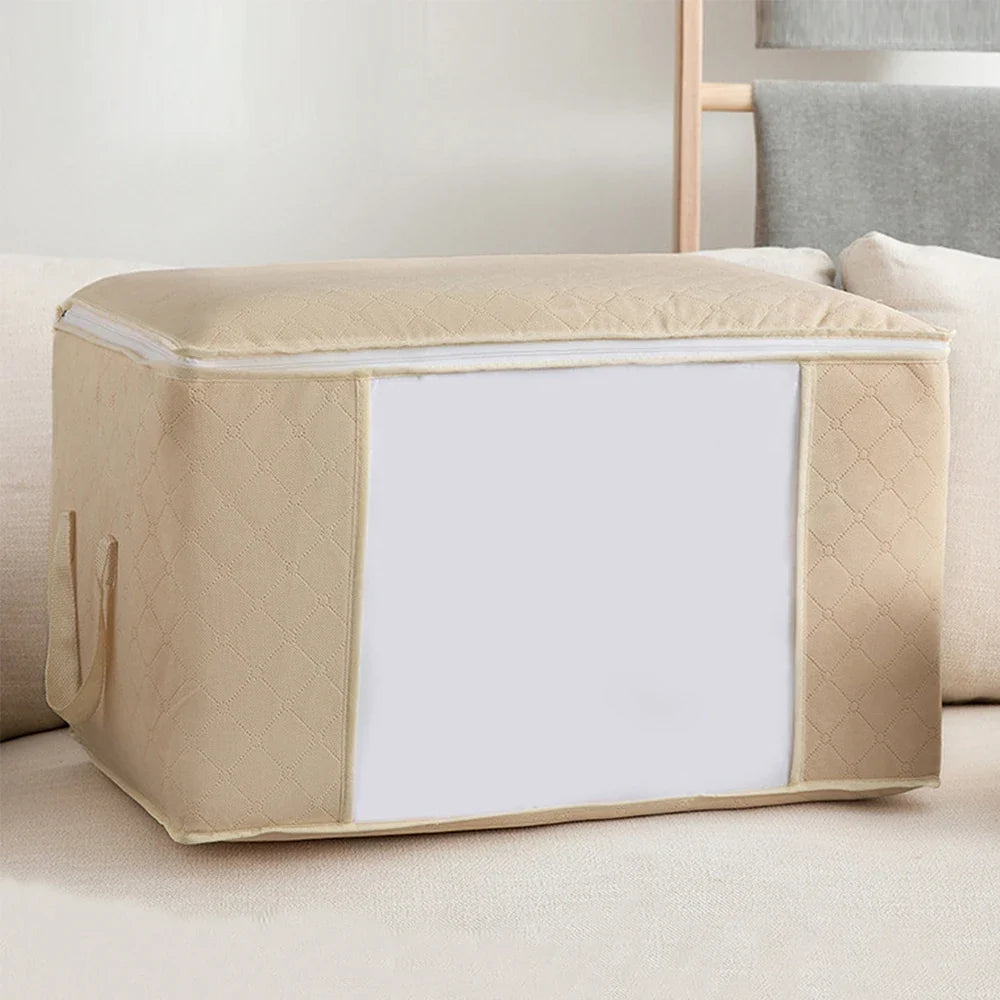 Large Capacity Foldable Clothes Storage Bag - Blanket & Closet Organiser for Bedroom