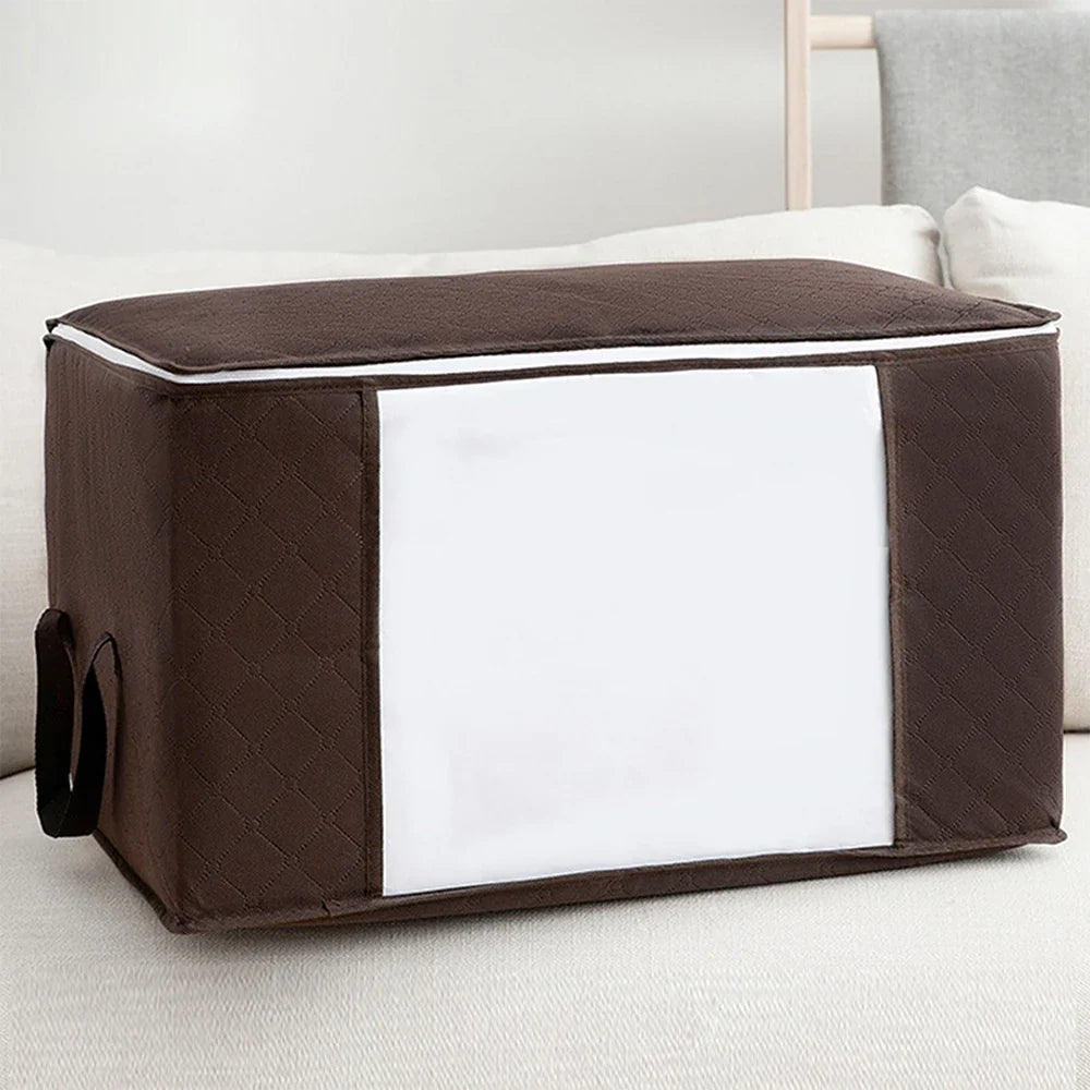 Large Capacity Foldable Clothes Storage Bag - Blanket & Closet Organiser for Bedroom