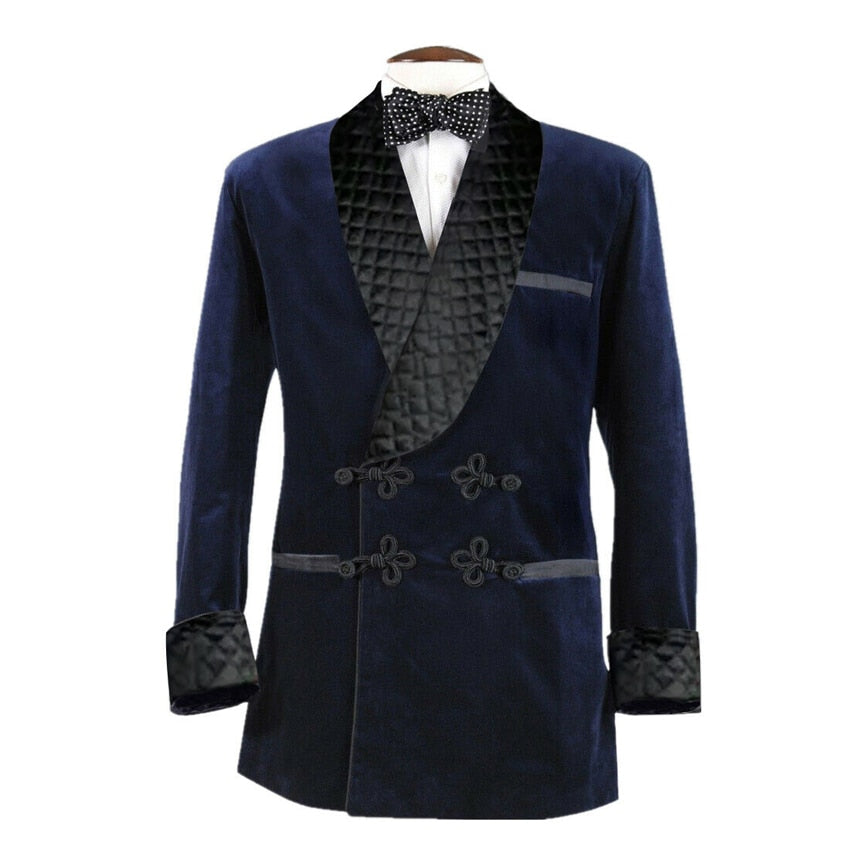 Men's Velvet Smoking Dinner Coat
