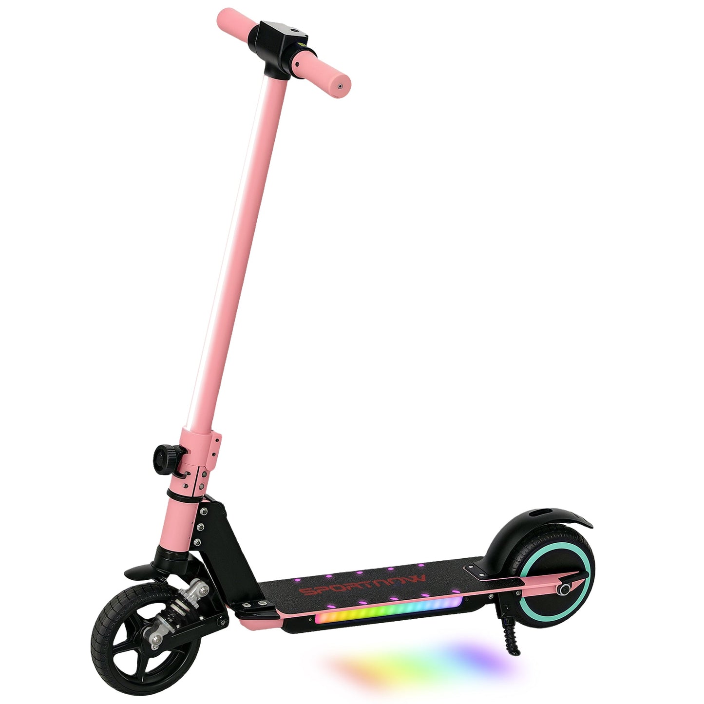 SPORTNOW Folding Electric Scooter w/ LED Lights and Display