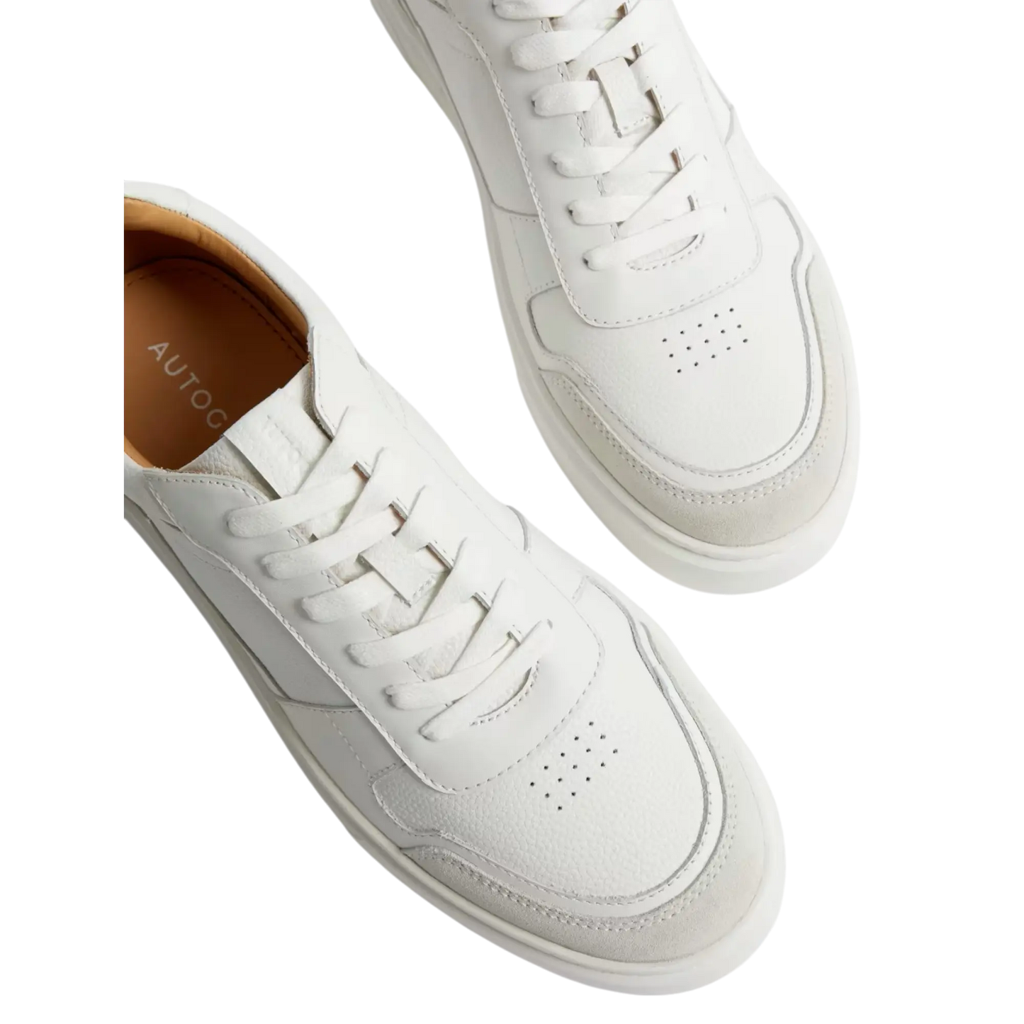 Leather Lace Up Performance Trainers with Freshfeet™