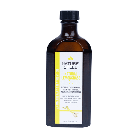 Nature Spell Lemongrass Oil Invigorating & Purifying for Hair & Body 150ml/5.07 oz