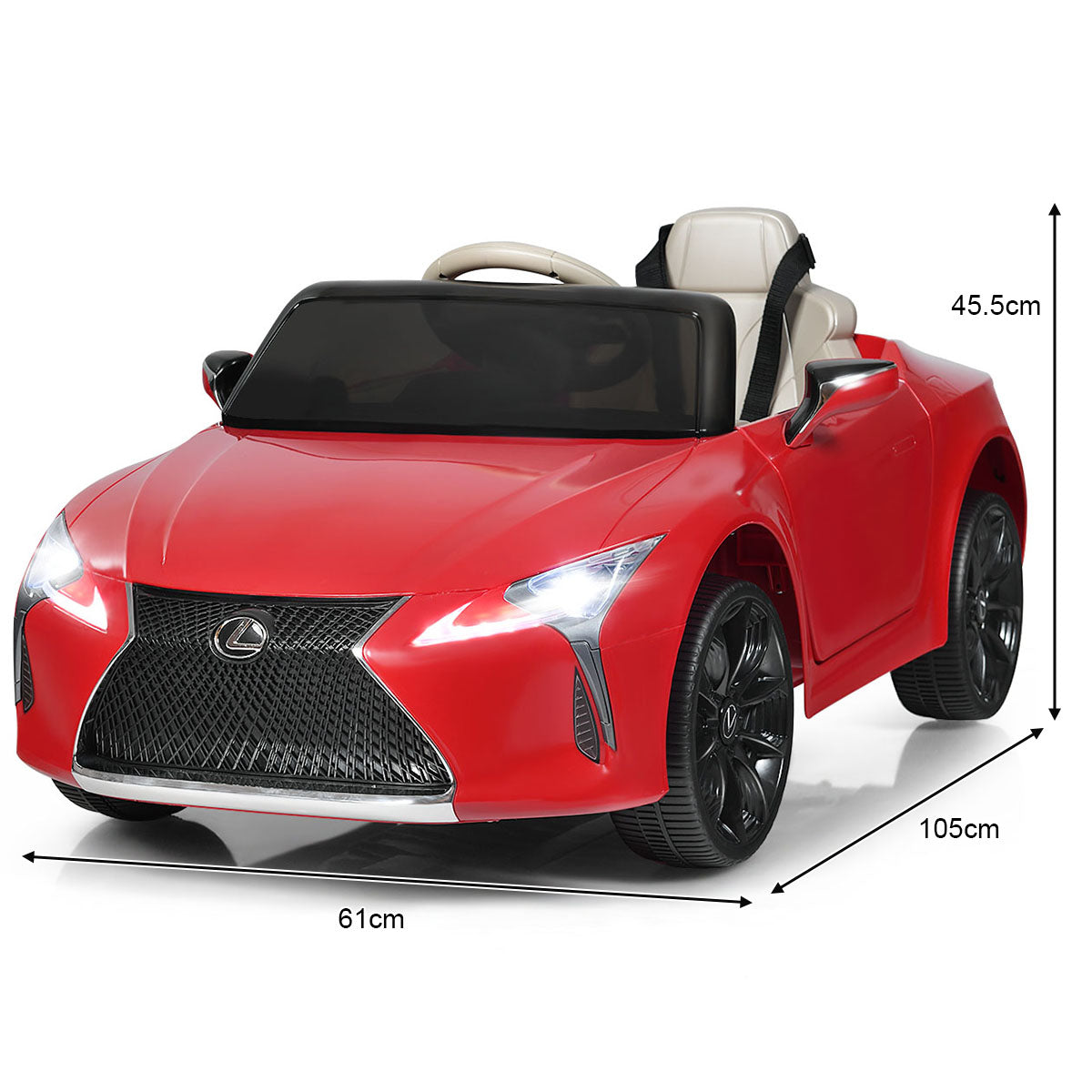 Lexus Official Licensed Electric Ride on Car with Remote Control-Black