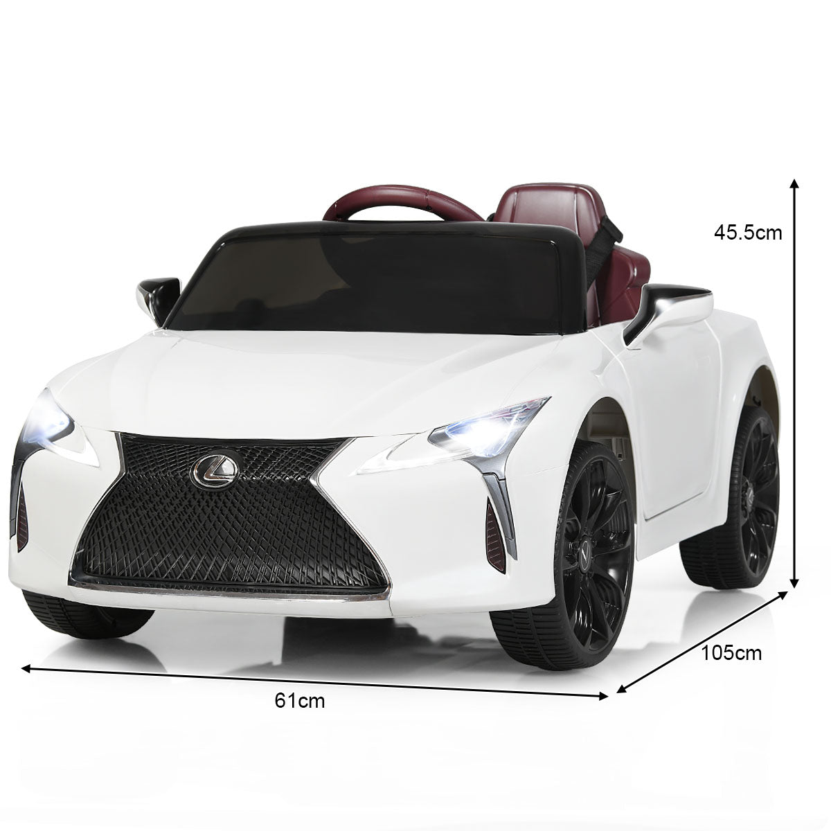 Lexus Official Licensed Electric Ride on Car with Remote Control-Black