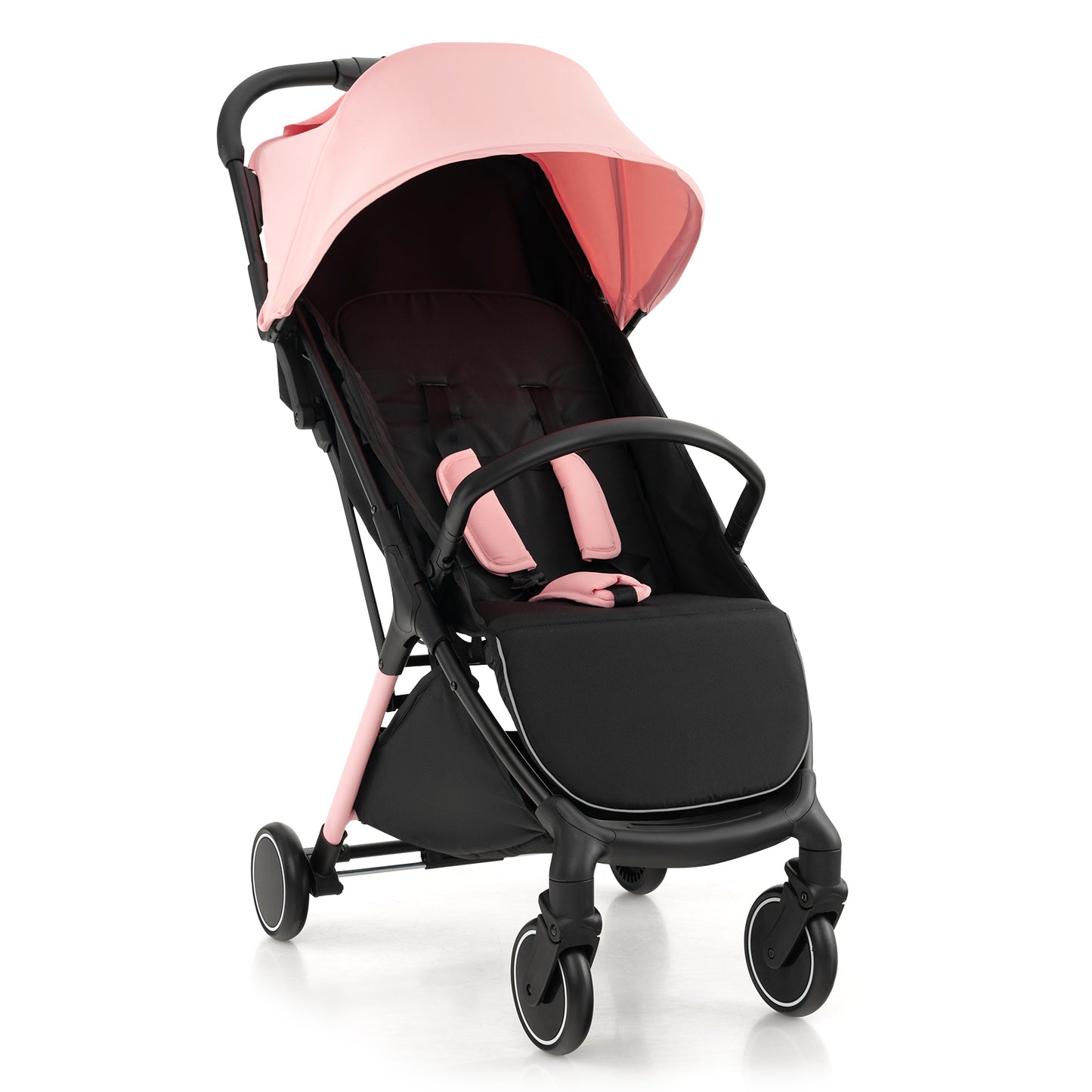 Lightweight Baby Stroller with Detachable Seat Cover-Black