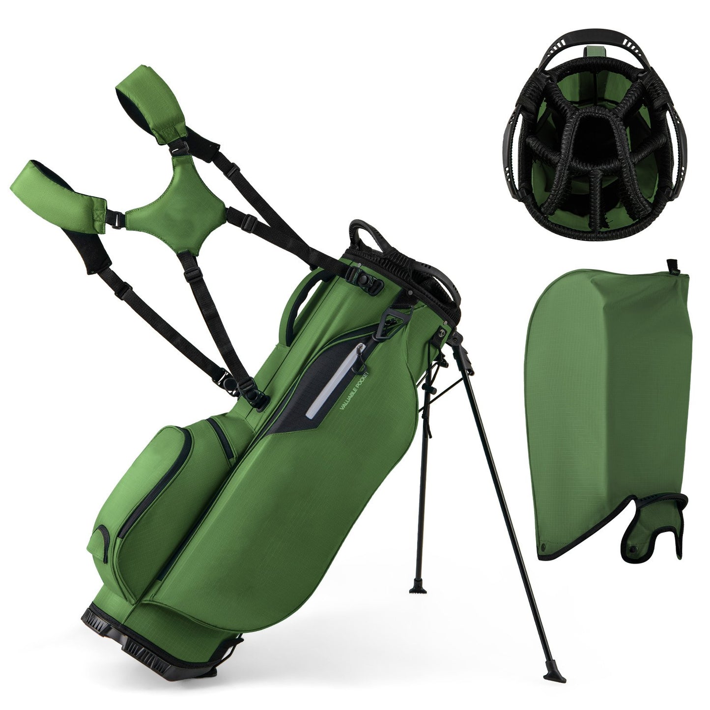 Lightweight Golf Stand Bag with 8 Way Top Dividers-Blue