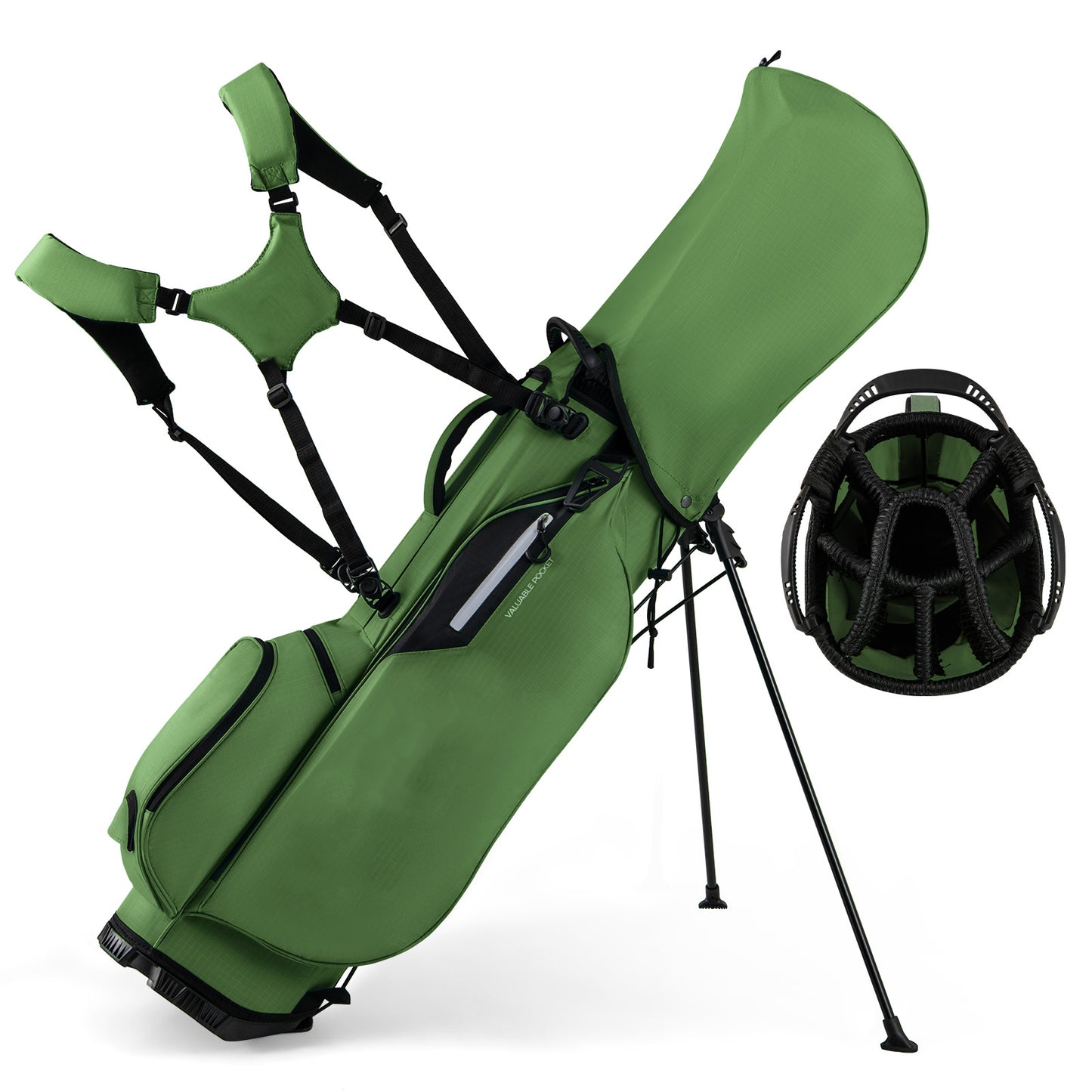Lightweight Golf Stand Bag with 8 Way Top Dividers-Blue