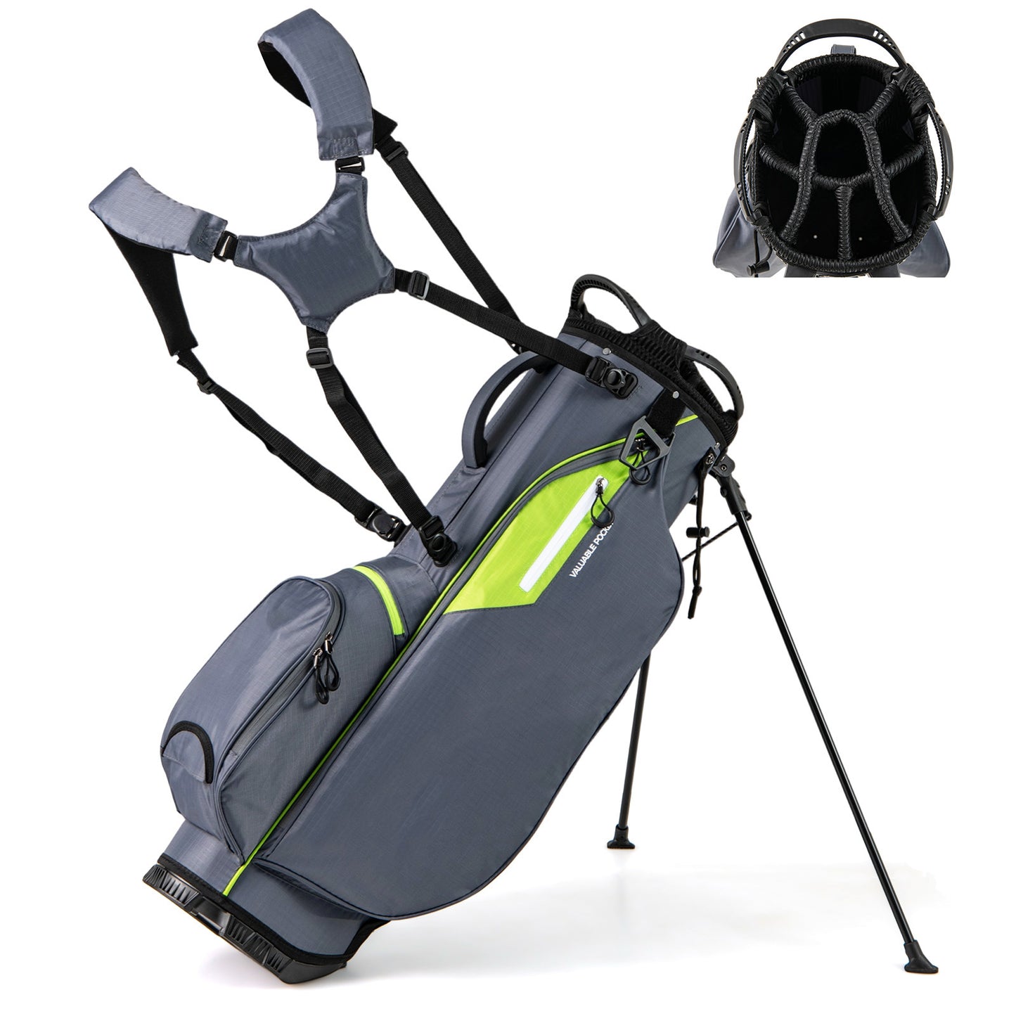Lightweight Golf Stand Bag with 8 Way Top Dividers-Blue