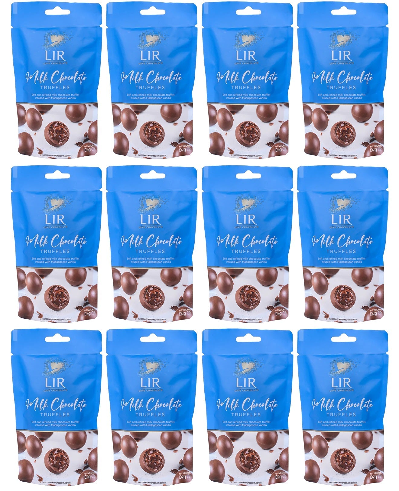 12 x Lir Milk Chocolate Truffles 102G