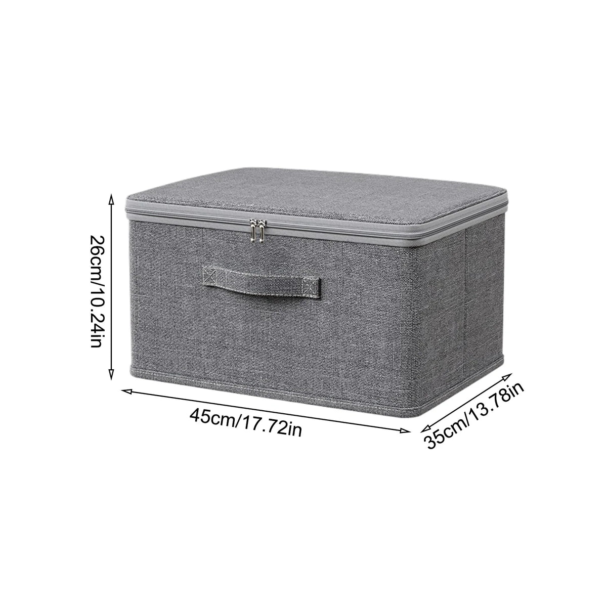 Lockable Storage Box Stackable Container with Handle - Home Clothes Organisation