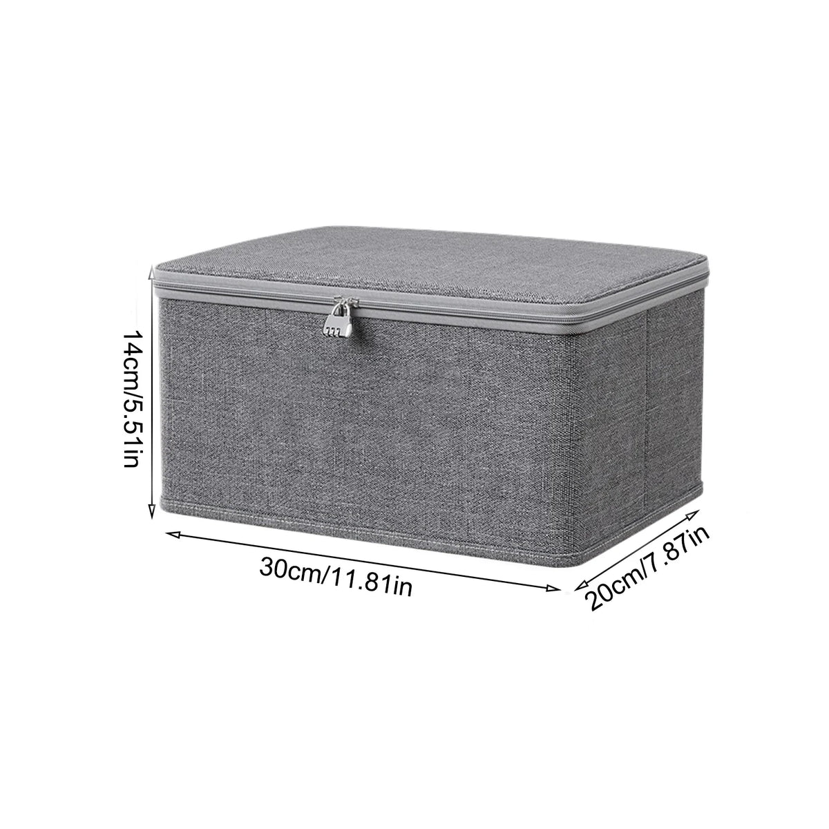 Lockable Storage Box Stackable Container with Handle - Home Clothes Organisation