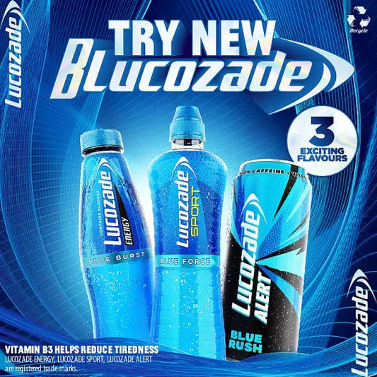 Lucozade Energy Drink Blue Burst 500ml (Case of 12)
