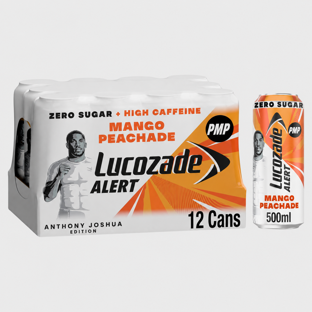 Lucozade Alert Zero Mango & Peach Drink PMP 500ml (Case of 12)