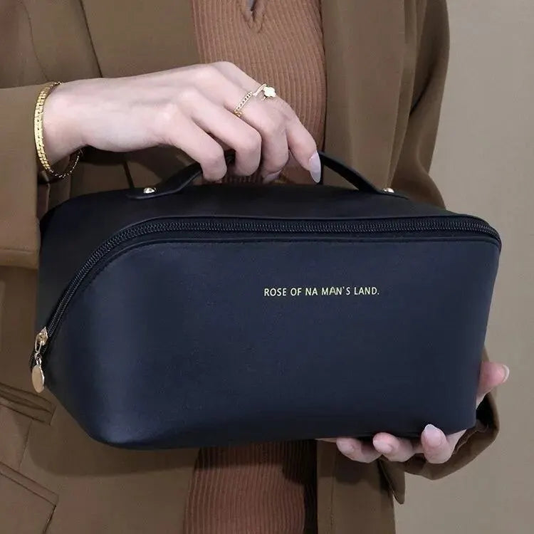 Luxury Makeup Organizer Bag for Women - Travel Toiletry Kit, Cosmetic Storage Case with Zipper