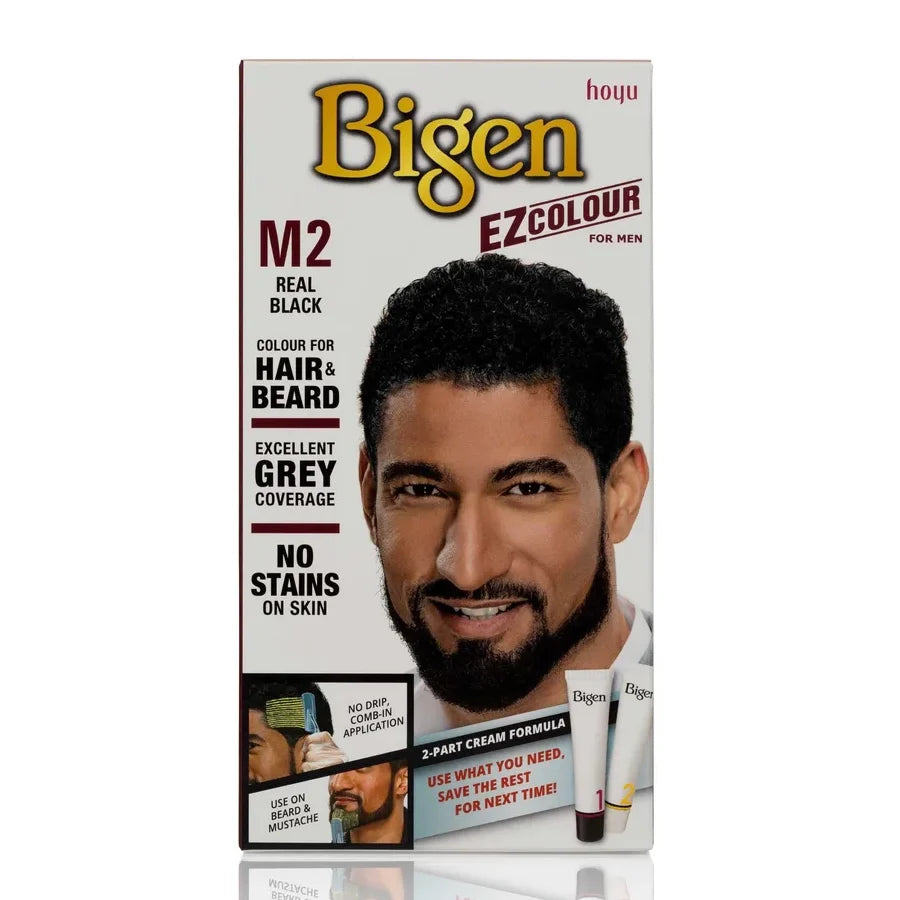 Bigen EZ Colour Permanent Hair Dye - Natural Grey Coverage for Men, All Shades