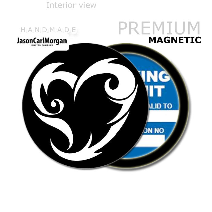 Tribal Heart 90mm Magnetic Parking Permit Windscreen Disc Holder