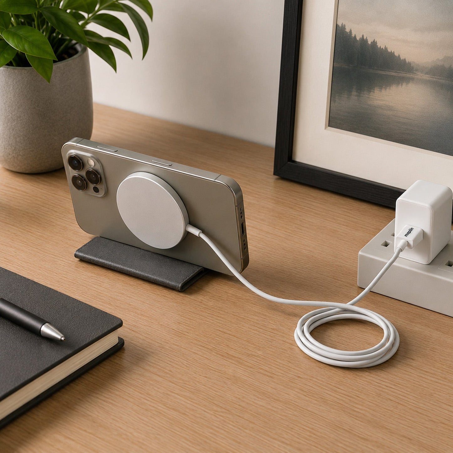 Maplin Magnetic USB-C 15W Wireless Charger