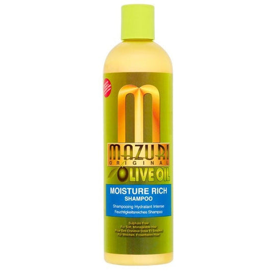 Mazuri Olive Oil Moisture Rich Hydrating Shampoo for Dry & Damaged Hair 355ml/12 oz