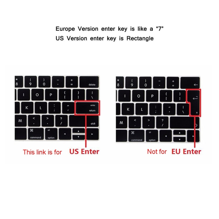 ENKAY Hat-Prince 2 in 1 Frosted Hard Shell Plastic Protective Case + US Version Ultra-thin TPU Keyboard Protector Cover for 2016 New MacBook Pro 15.4 inch with Touchbar (A1707), 15.4 inch with Touch Bar US Version, 15.4 inch with Touch Bar             ...