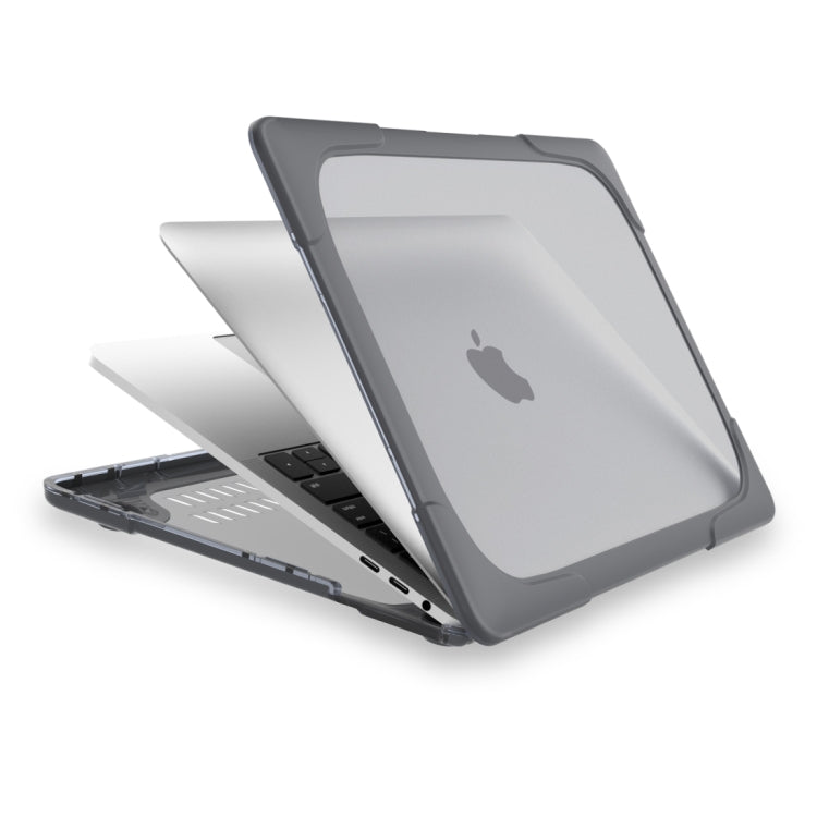 For Macbook Pro 13.3 inch (A1708) & with Touchbar (A1706) Laptop TPU + PC Folding Shockproof Protective Case with Holder, For Macbook Pro 13.3 inch with Touch Bar
