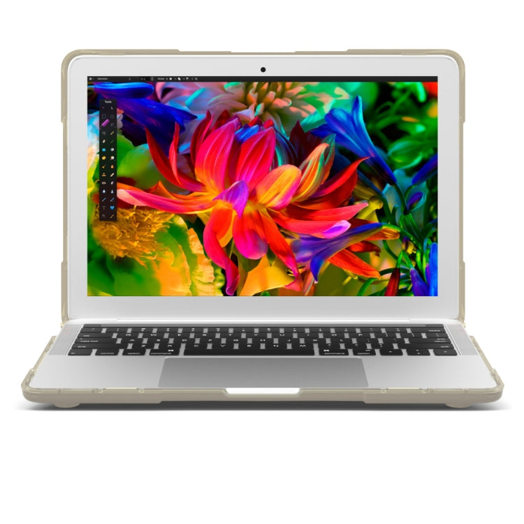 For Macbook Pro 13.3 inch (A1708) & with Touchbar (A1706) Laptop TPU + PC Folding Shockproof Protective Case with Holder, For Macbook Pro 13.3 inch with Touch Bar