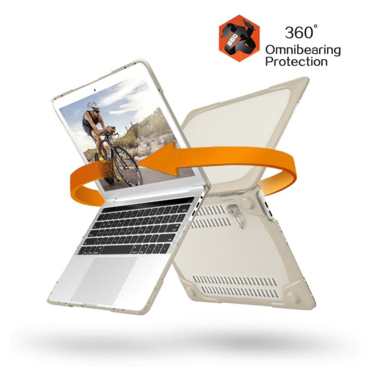 For Macbook Pro 13.3 inch (A1708) & with Touchbar (A1706) Laptop TPU + PC Folding Shockproof Protective Case with Holder, For Macbook Pro 13.3 inch with Touch Bar