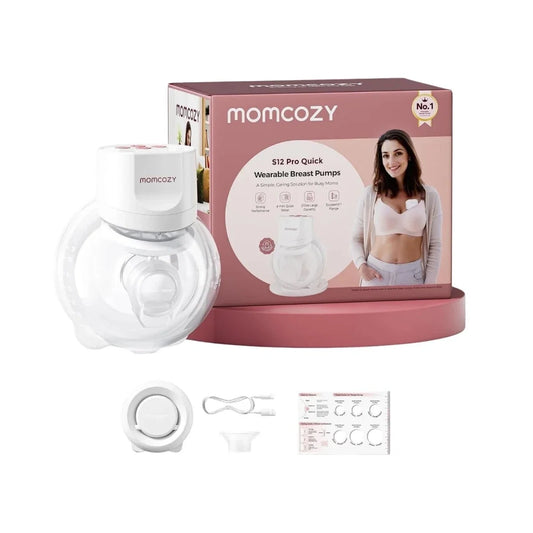 Momcozy S12 Pro+ Wearable Electric Breast Pump Single - White