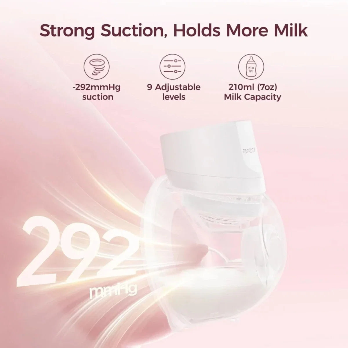 Momcozy S12 Pro+ Wearable Electric Breast Pump Single - White