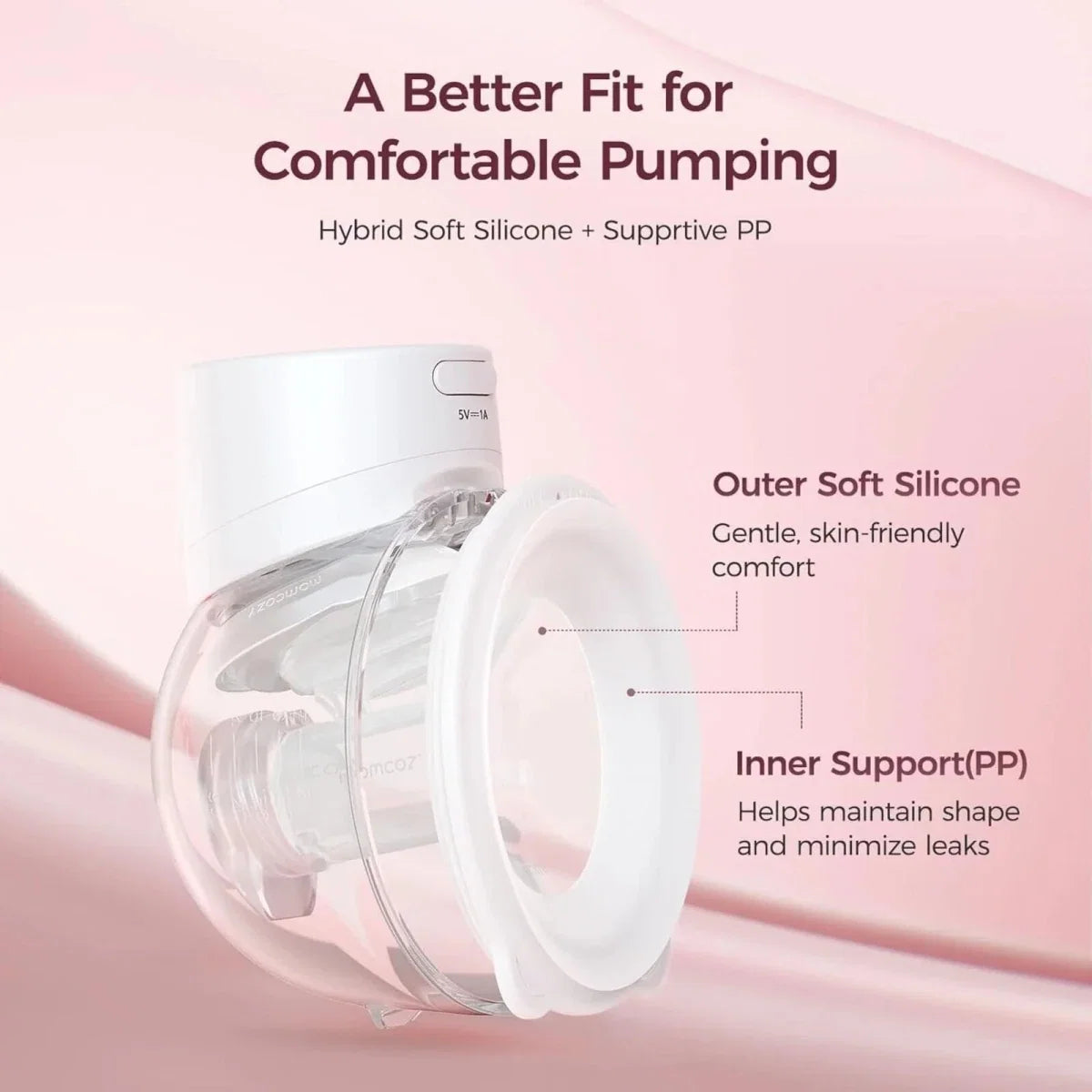 Momcozy S12 Pro+ Wearable Electric Breast Pump Single - White